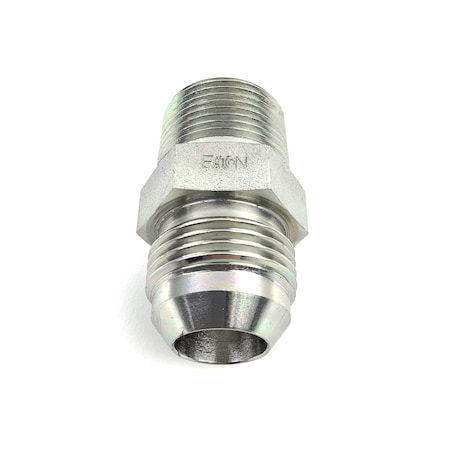 Eaton Fitting, Male Connector Stainless No. 5217X, Jic 37 Deg-Flare-Twin, 3/4 Tube Od, 3/4 Male Pipe C5205X12